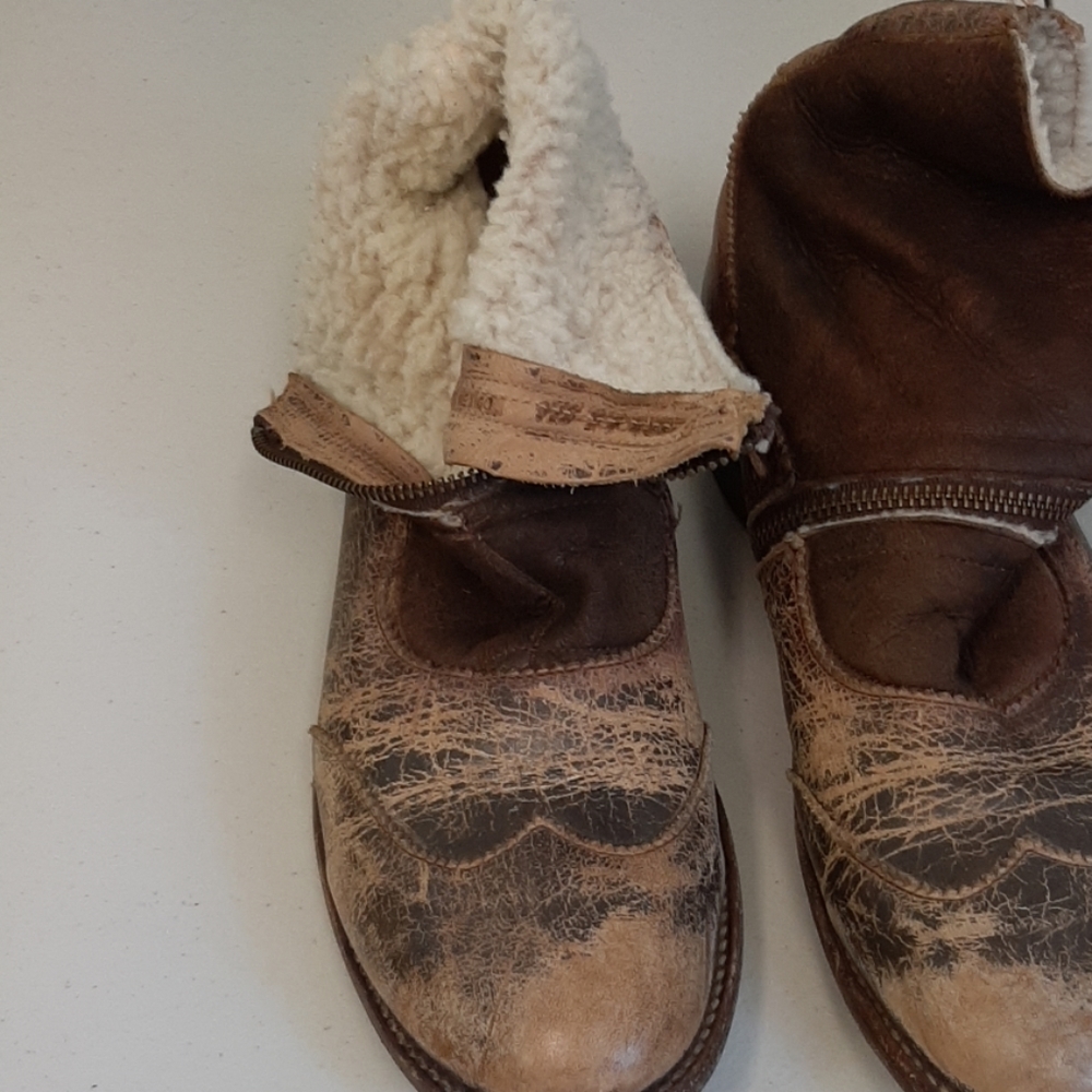 Bed Stu Shearling Lined Oleander Boot Bootie 9.5 - image 3